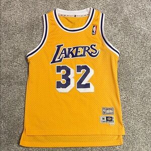Magic Johnson Lakers Gold Jersey